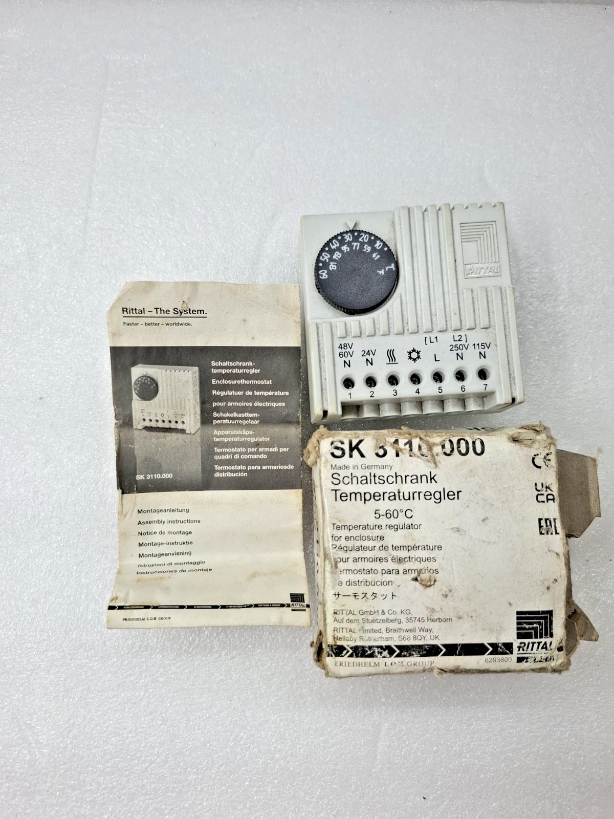 Rittal enclosure internal temperature controller SK 3110.000 temp. Controller